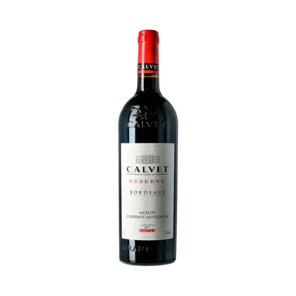 Vino Calvet Reserve Bordeaux Merlot Cabernet Sauvignon 750ml - Imagen 1