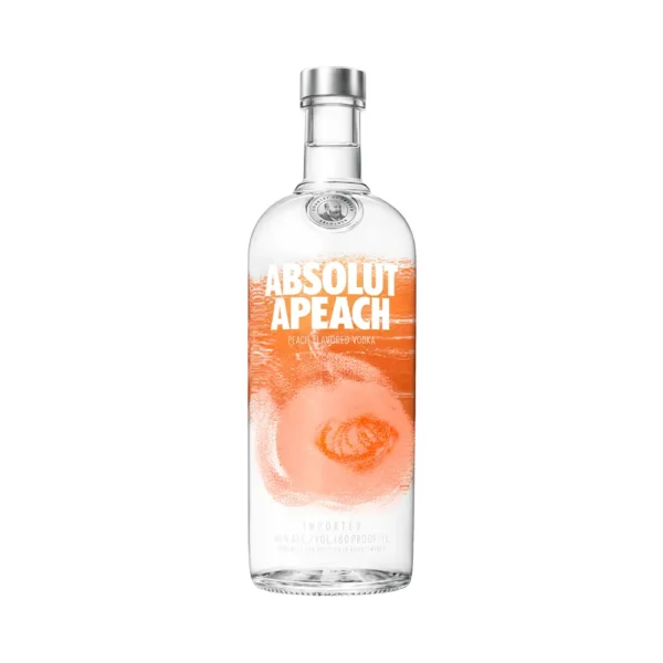 P10910 Vodka Absolut Apeach 1 Litro - Imagen 1