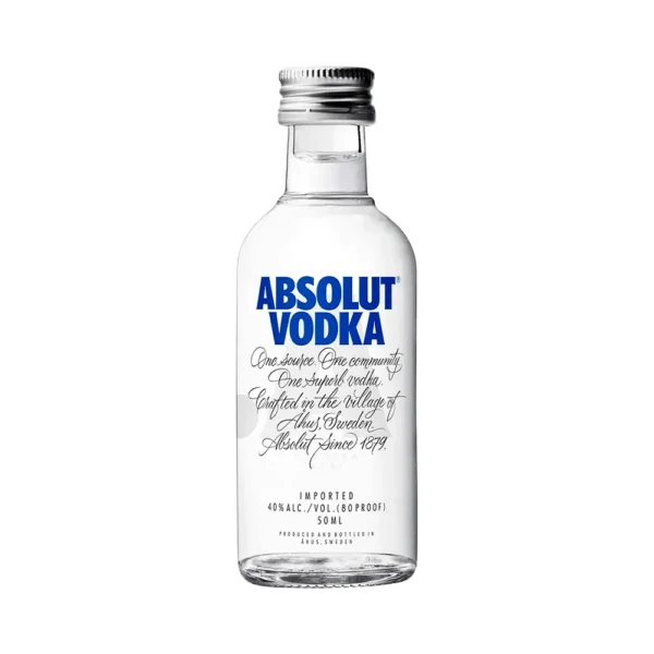 P11019 Vodka Absolut Miniatura 50ML - Imagen 1
