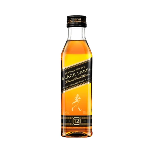 P11022 Whisky Miniatura Johnnie Walker Black Label 12 años 50ml - Imagen 1