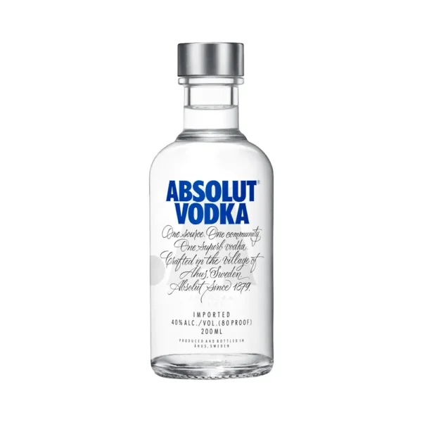 P11076 Vodka Absolut 200ML - Imagen 1