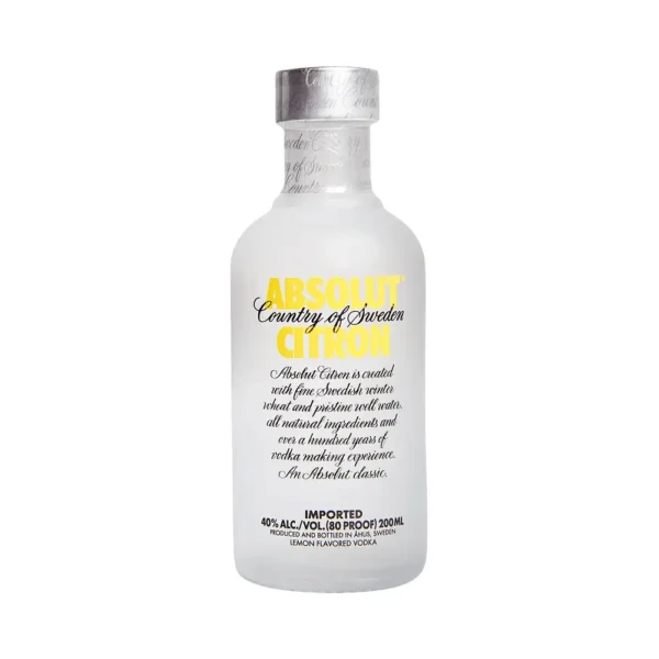 P11077 Vodka Absolut Citron 200ml - Imagen 1