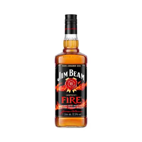 Whisky Jim Beam Fire 1 Litro - Imagen 1