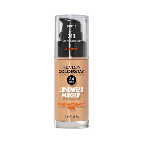 P1235469 Base Liquida Revlon Colorstay Combination Oily Skin FPS15 240 Medium Beige 30ml - Imagen 1