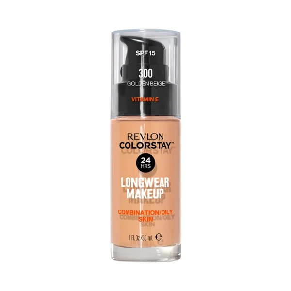 P1235501 Base Liquida Revlon Colorstay Combination Oily Skin FPS15 300 Golden Beige 30ml - Imagen 1