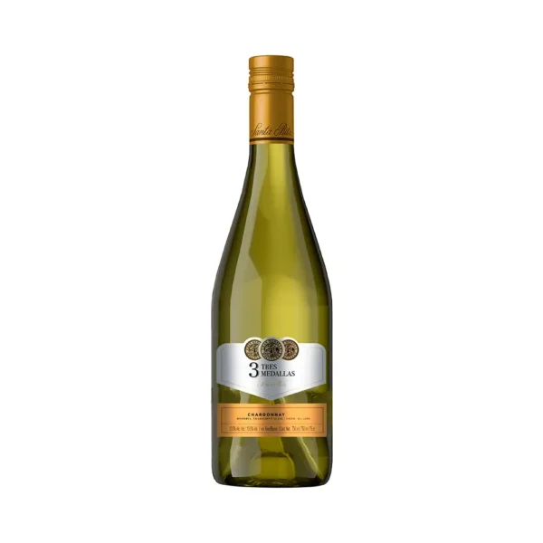 Vino Santa Rita 3 Medallas Chardonnay 750ml - Imagen 1