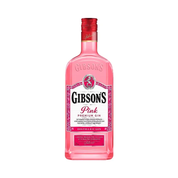 Gin Gibson's Pink 700ml sin caja - Imagen 1