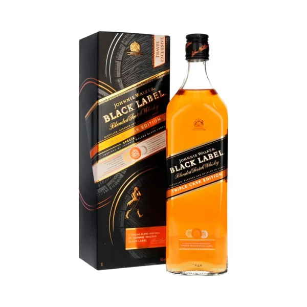 Whisky Johnnie Walker Black Label Triple Cask Edition 1 litro - Imagen 1