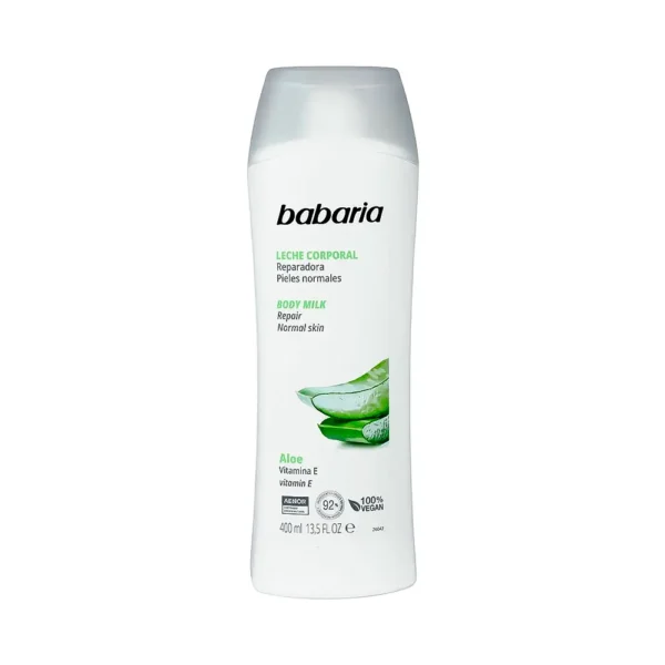 P1248642 Leche Corporal Reparadora Babaria Aloe 400ml - Imagen 1
