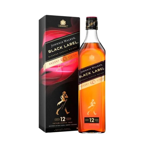 Whisky Johnnie Walker Black Sherry Finish 12 años 1 litro - Imagen 1