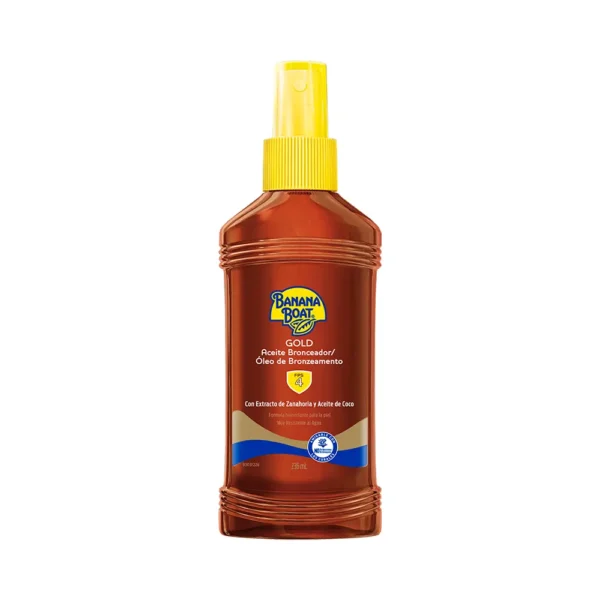 Aceite Bronceador Spray Banana Boat Gold FPS 4 236ml - Imagen 1