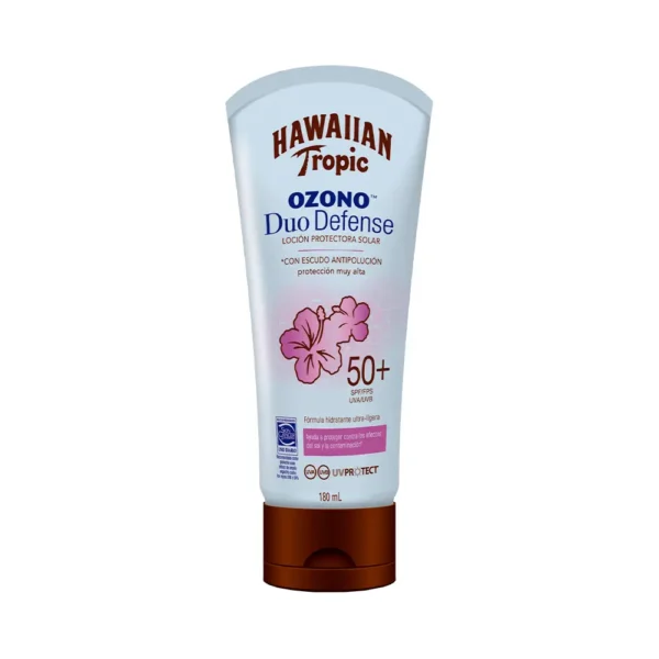 P1250216 Protector Solar Hawaiian Tropic Ozono Duo Defense SPF50+ 180ml - Imagen 1