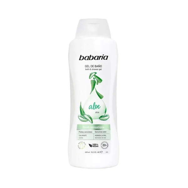 P1250263 Gel de Baño Babaria Aloe Vera 600ml - Imagen 1