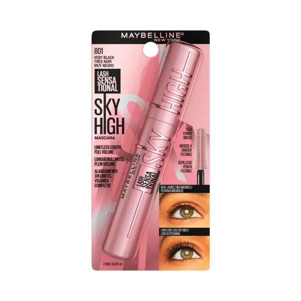 P1251359 Mascara de Pestañas Maybelline Lash Sensational Sky High 801 Black - Imagen 1