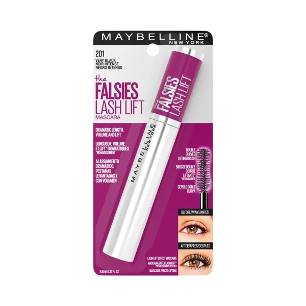 Mascara de Pestañas Maybelline The Falsies Lash Lift 201 Very Black - Imagen 1