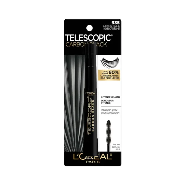 Mascara de Pestañas Loreal Telescopic 935 Carbon Black - Imagen 1