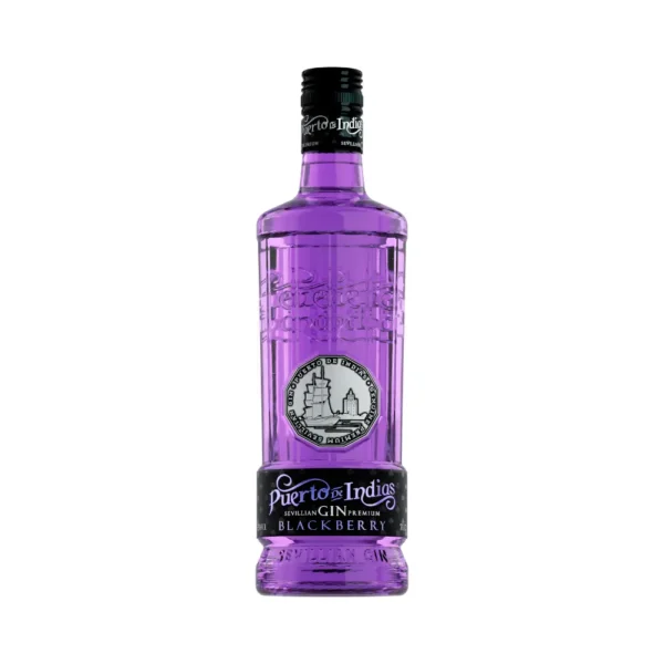 Gin Puerto de Indias Blackberry 1 litro - Imagen 1