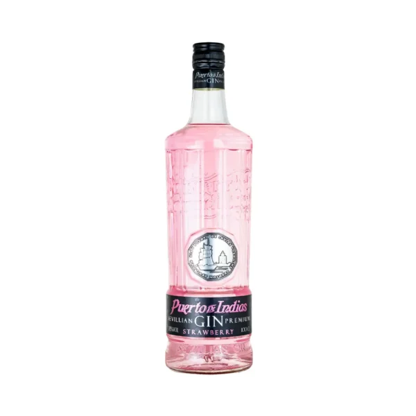 Gin Puerto de Indias Strawberry 1 litro - Imagen 1