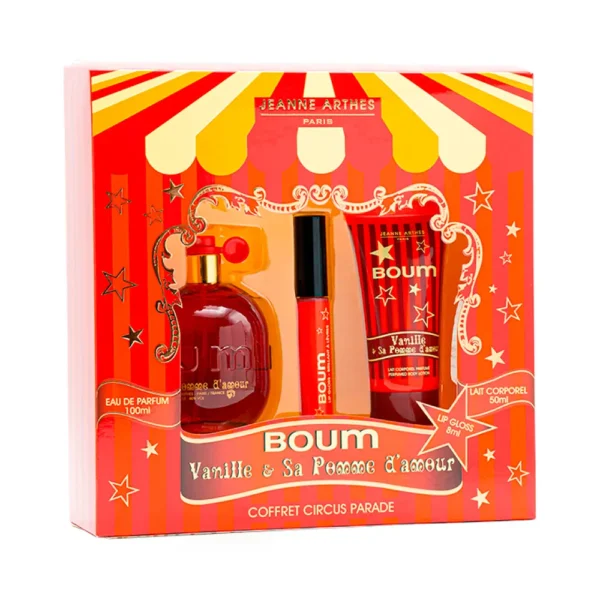 Kit Jeanne Arthes Boum Vanille Sa Pomme D'Amour EDP 100ml + Loción Corporal 50ml + Brillo Labial 8ml - Imagen 1