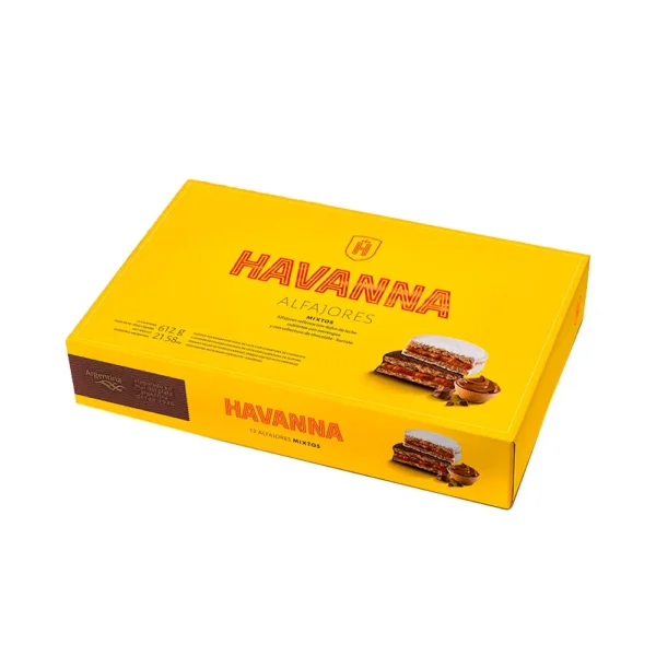 P25860 Alfajor Havanna Mixto Blanco y Negro - 12 Unidades - Imagen 1