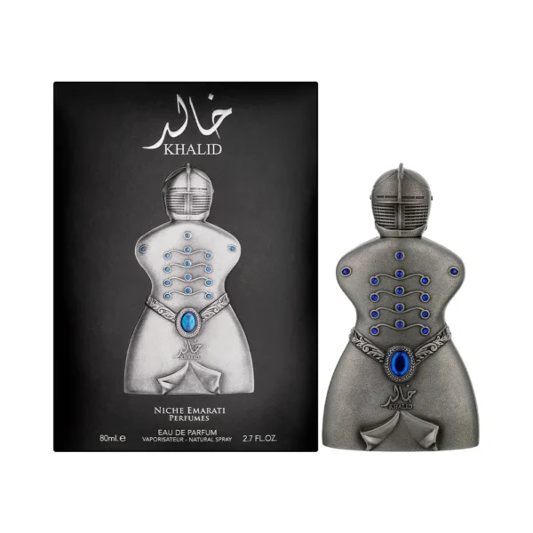 P8979349 Perfume Lattafa Khalid Niche Emarati EDP 80ml - Masculino - Imagen 1