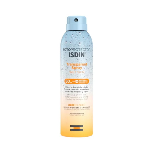 P8979456 Protector Solar Isdin Fotoprotector Transparent Spray Wet Skin SPF50 - Imagen 1