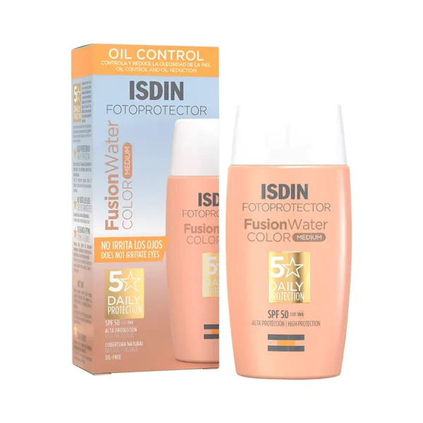 P8979462 Protector Solar Facial Isdin Oil Control Fusionwater Medium SPF50 50ml - Imagen 1