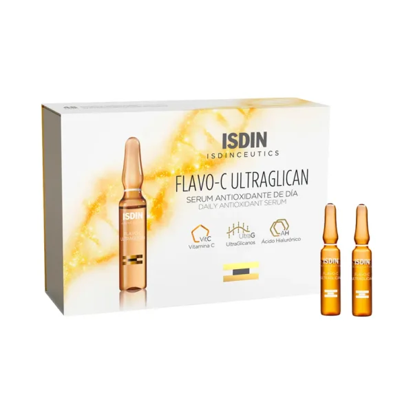 P8979463 Ampollas Facial Isdin Flavo-C Ultraglican S?rum Antioxidante D?a 2ml de 10 Unidades - Imagen 1