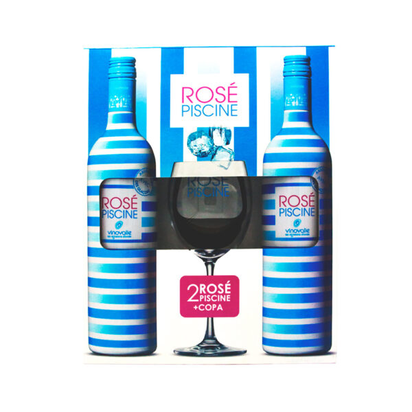 Vino Vinovalie Rose Piscine Kit 2 de 750ml + Copa - Imagen 1