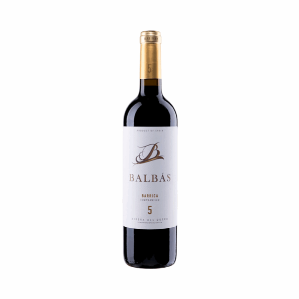 P1852241 Vino Balbas 5 Barrica Tempranillo 750ml - Imagen 1